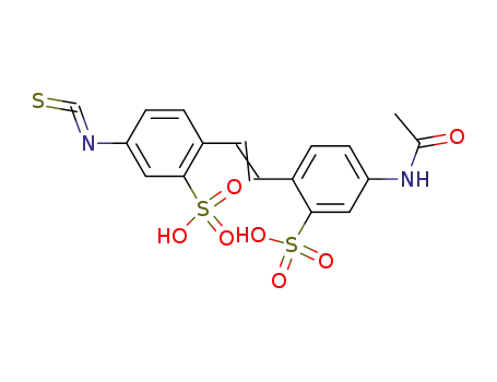 Molecular Structure of 27816-59-7 (4-Acetamido-4'-isothiocyanatostilbene-2,2'-disulfonic Acid)