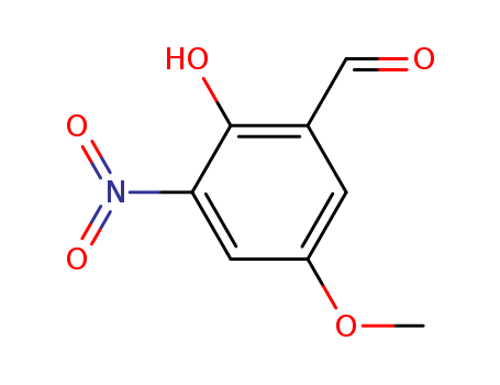 Benzaldehyde,2-hydroxy-5-methoxy-3-nitro-