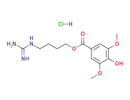 4-구아니디노부틸 4-히드록시-3,5-디메톡시벤조에이트 염산염