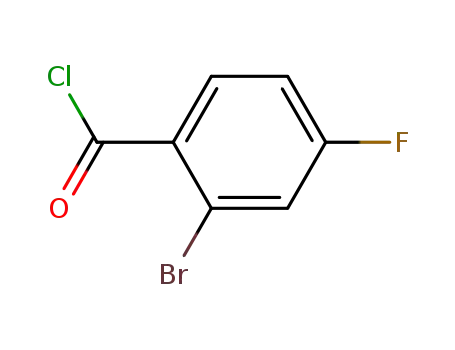 Molecular Structure of 95383-36-1 (2-BROMO-4-FLUOROBENZOYL CHLORIDE)