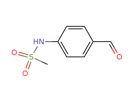Molecular Structure of 83922-54-7 (4-(Methylsulfonamido)benzaldehyde)
