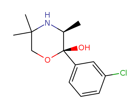 (2S,3S)-2-(3-CHLORO-PHENYL)-3,5,5-TRIMETHYL-MORPHOLIN-2-OL HYDROCHLORIDE