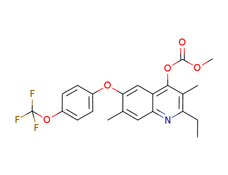 Carbonic acid,
2-ethyl-3,7-dimethyl-6-[4-(trifluoromethoxy)phenoxy]-4-quinolinyl methyl
ester