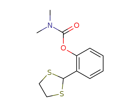 Molecular Structure of 21709-44-4 (Dimethylcarbamic acid 2-(1,3-dithiolan-2-yl)phenyl ester)
