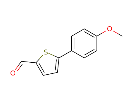 Molecular Structure of 38401-67-1 (5-(4-methoxyphenyl)thiophene-2-carbaldehyde)