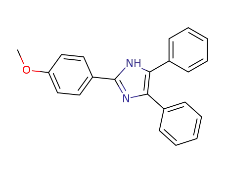 Molecular Structure of 1728-95-6 (2-(2-METHOXYPHENYL)-4,5-DIPHENYL-1H-IMIDAZOLE)