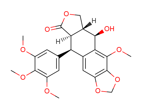 Furo[3',4':6,7]naphtho[2,3-d]-1,3-dioxol-6(5aH)-one,5,8,8a,9-tetrahydro-9-hydroxy-10-methoxy-5-(3,4,5-trimethoxyphenyl)-,(5R,5aR,8aR,9R)-