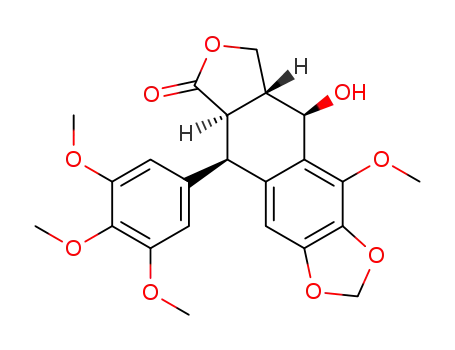 Molecular Structure of 128443-52-7 (5-methoxypodophyllotoxin)