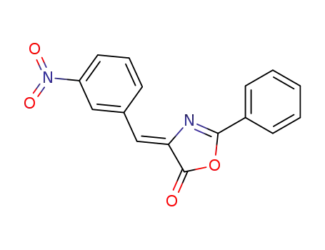 5(4H)-Oxazolone, 4-[(3-nitrophenyl)methylene]-2-phenyl-, (4E)-