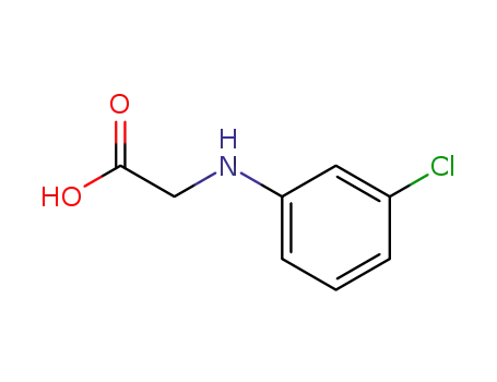 Molecular Structure of 10242-05-4 (2-[(3-chlorophenyl)amino]acetic acid)
