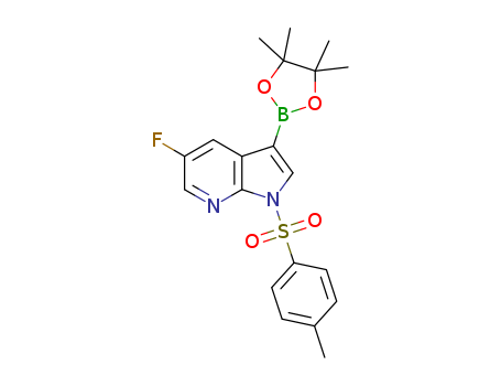 5-fluoro-1-(p-tolylsulfonyl)-3-(4,4,5,5-tetramethyl-1,3,2-dioxaborolan-2-yl)pyrrolo[2,3-b]pyridine