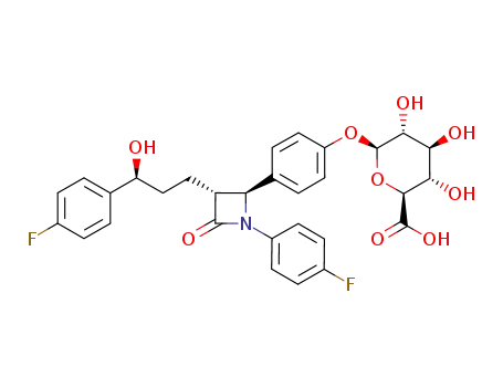 Molecular Structure of 190448-57-8 (EZETIMIBE PHENOXY GLUCURONIDE)