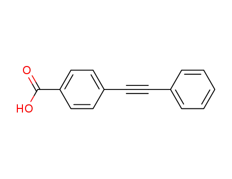 Molecular Structure of 25739-23-5 (4-PHENYLETHYNYL-BENZOIC ACID)