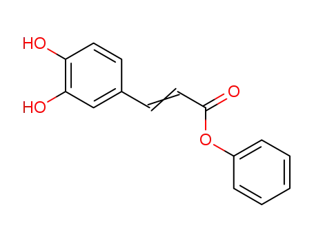 Molecular Structure of 521262-81-7 (2-Propenoic acid, 3-(3,4-dihydroxyphenyl)-, phenyl ester)