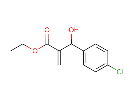 Molecular Structure of 147849-98-7 (ethyl 2-[(4-chlorophenyl)(hydroxy)methyl]prop-2-enoate)
