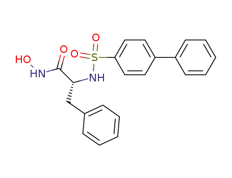 Molecular Structure of 193807-60-2 ((2R)-[(4-biphenylylsulfonyl)amino]-N-hydroxy-3-phenylpropionamide)