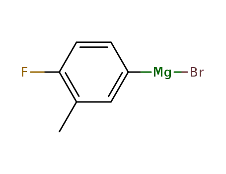 Molecular Structure of 82297-89-0 (4-FLUORO-3-METHYLPHENYLMAGNESIUM BROMIDE)