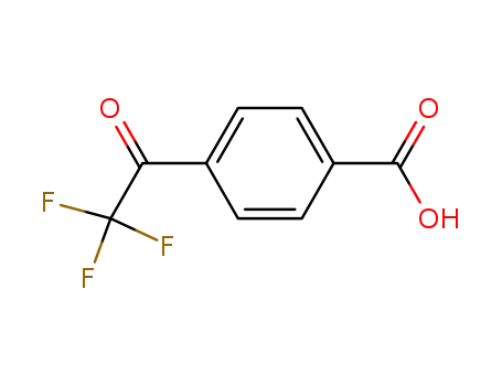 Molecular Structure of 58808-59-6 (4-(TRIFLUOROACETYL)BENZOIC ACID)