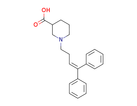 1-[4,4-di(phenyl)but-3-enyl]piperidine-3-carboxylic acid