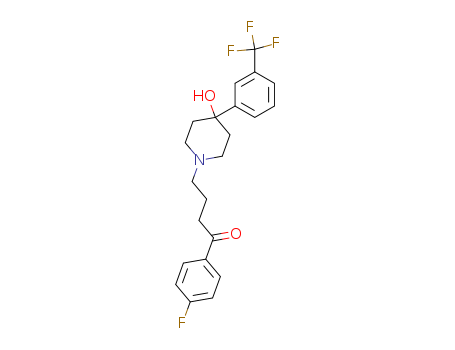 1-Butanone,1-(4-fluorophenyl)-4-[4-hydroxy-4-[3-(trifluoromethyl)phenyl]-1-piperidinyl]- cas  749-13-3