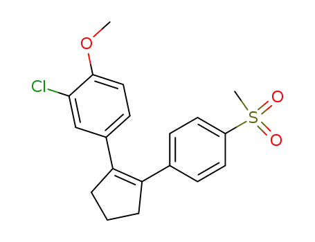Benzene,
2-chloro-1-methoxy-4-[2-[4-(methylsulfonyl)phenyl]-1-cyclopenten-1-yl]-