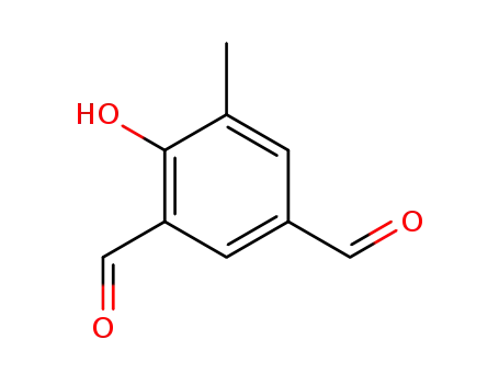 Molecular Structure of 3328-73-2 (1,3-Benzenedicarboxaldehyde, 4-hydroxy-5-methyl-)