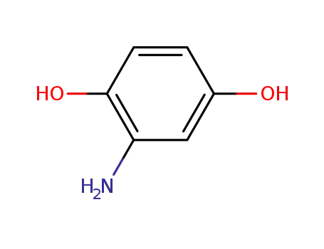 Molecular Structure of 20734-68-3 (1,4-benzenediol,2-aMino-)