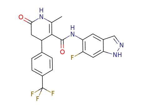 GSK429286A / N-(6-fluoro-1H-indazol-5-yl)-6-methyl-2-oxo-4-[4-(trifluoromethyl)phenyl]-3,4-dihydro-1H-pyridine-5-carboxamide