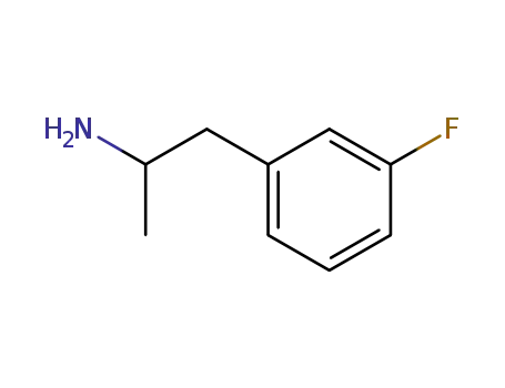 Molecular Structure of 1626-71-7 (3-Fluoroamphetamine)