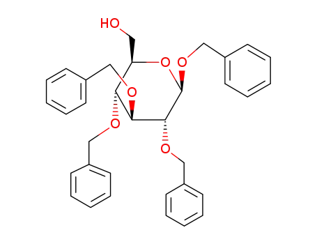 Molecular Structure of 27851-29-2 (1,2,3,4-TETRABENZYL-BETA-D-GLUCOPYRANOSE)