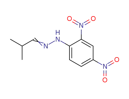 Molecular Structure of 2057-82-1 (ISOBUTYRALDEHYDE 2,4-DINITROPHENYLHYDRAZONE)
