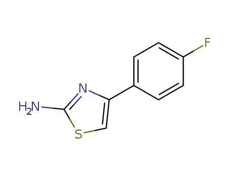 Molecular Structure of 77815-14-6 (4-(4-FLUOROPHENYL)-1,3-THIAZOL-2-AMINE)