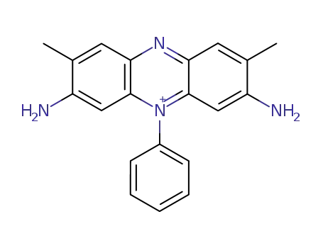 Molecular Structure of 7006-08-8 (Phenazinium, 3,7-diamino-2,8-dimethyl-5-phenyl-)