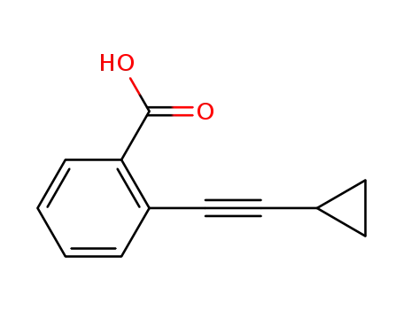 Molecular Structure of 1313028-09-9 (ortho-(cyclopropylethynyl)benzoic acid)