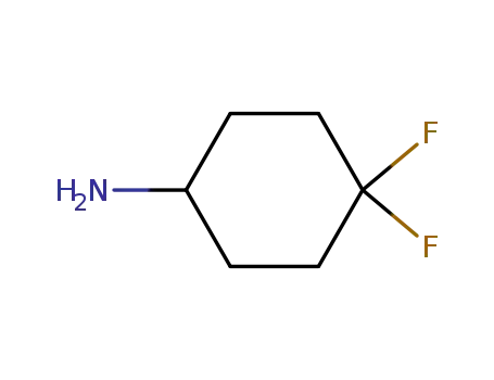 Molecular Structure of 458566-84-2 (4,4-Difluorocyclohexanamine)