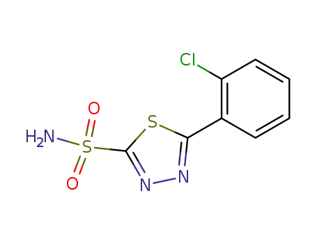 Molecular Structure of 5541-92-4 (chlorzolamide)