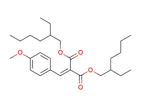 Molecular Structure of 189183-15-1 (Propanedioic acid, [(4-methoxyphenyl)methylene]-, bis(2-ethylhexyl)
ester)