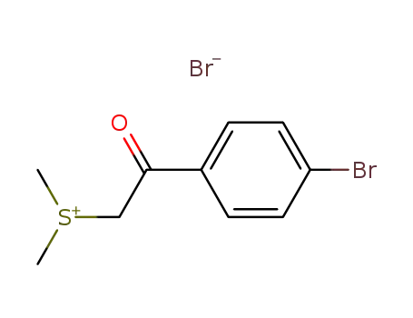 Molecular Structure of 6047-83-2 (Sulfonium, [2-(4-bromophenyl)-2-oxoethyl]dimethyl-, bromide)