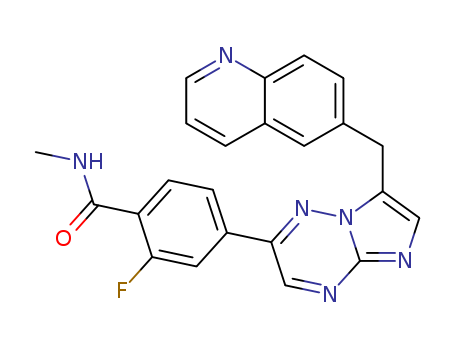 BenzaMide, 2-fluoro-N-Methyl-4-[7-(6-quinolinylMethyl)iMidazo[1,2-b][1,2,4]triazin-2-yl]-