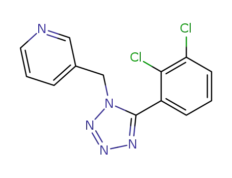Molecular Structure of 899507-36-9 (3-[[5-(2,3-Dichlorophenyl)-1H-tetrazol-1-yl]methyl]pyridine hydrochloride)
