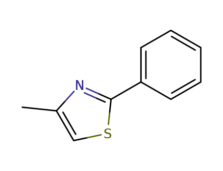 Molecular Structure of 1826-17-1 (4-METHYL-2-PHENYLTHIAZOLE)