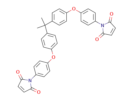 Molecular Structure of 79922-55-7 (2,2-Bis(4-(4-maleimidephenoxy)phenyl)propane)