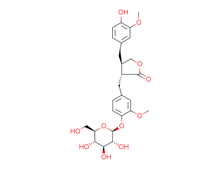 (3R,4S)-3-[[4-(β-D-Glucopyranosyloxy)-3-methoxyphenyl]methyl]-4,5-dihydro-4-[(4-hydroxy-3-methoxyphenyl)methyl]furan-2(3H)-one