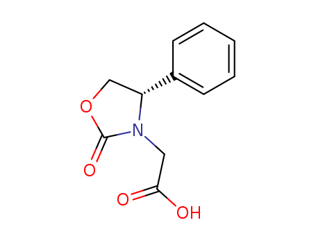 3-Oxazolidineaceticacid, 2-oxo-4-phenyl-, (4S)-