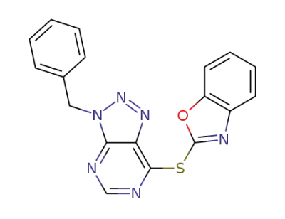 3-ベンジル-7-(2-ベンゾオキサゾリルチオ)-3H-1,2,3-トリアゾロ[4,5-d]ピリミジン