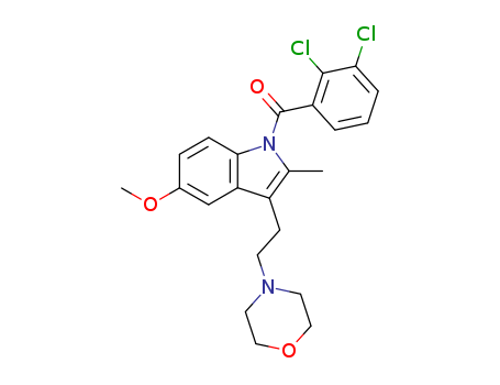 (2,3-dichlorophenyl)-[5-methoxy-2-methyl-3-(2-morpholin-4-ylethyl)indol-1-yl]methanone