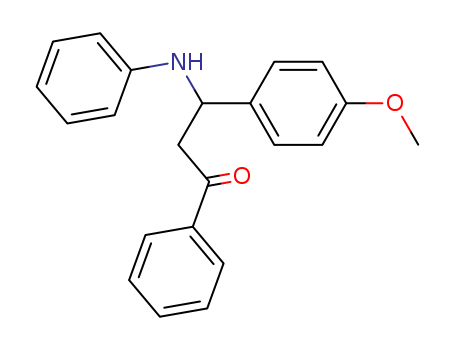 1-Propanone, 3-(4-methoxyphenyl)-1-phenyl-3-(phenylamino)-