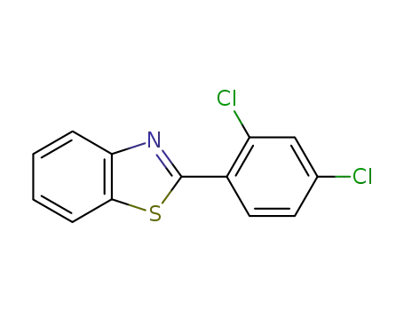 Molecular Structure of 6265-90-3 (2-(2,4-Dichloro-phenyl)-benzothiazole)