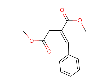Molecular Structure of 65859-90-7 (Butanedioic acid, (phenylmethylene)-, dimethyl ester, (E)-)
