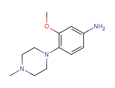 Molecular Structure of 156428-85-2 (3-Methoxy-4-(4-Methylpiperazin-1-yl)aniline)